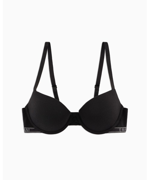 【エンポリオ アルマーニ】ASV プッシュアップブラ オーガニックコットン エッセンシャルロゴ