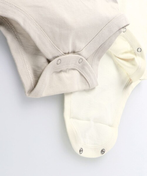 BRANSHES（ブランシェス）の「ニットサロペット＋ボディースーツセット（ロンパース・キッズ・ブラウン/ライトグリーン・80/70）」の10枚目の写真