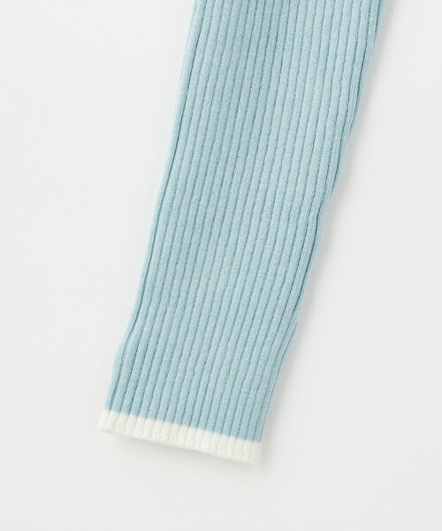 EMMEL REFINES（エメルリファインズ）の「＜EMMEL REFINES＞EM リブボタン コンパクト カーディガン（カーディガン/ボレロ・レディース・ダークグレー/ライトブルー/ライトピンク・FREE）」の7枚目の写真