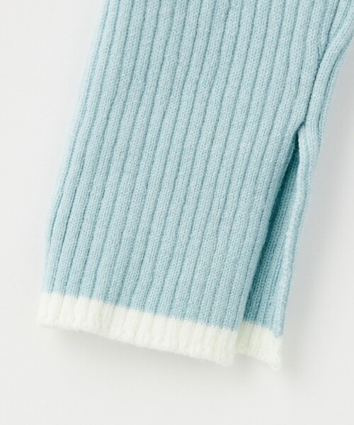 EMMEL REFINES（エメルリファインズ）の「＜EMMEL REFINES＞EM リブボタン コンパクト カーディガン（カーディガン/ボレロ・レディース・ダークグレー/ライトブルー/ライトピンク・FREE）」の8枚目の写真