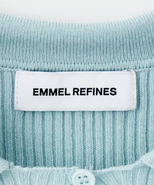 EMMEL REFINES（エメルリファインズ）の「＜EMMEL REFINES＞EM リブボタン コンパクト カーディガン（カーディガン/ボレロ・レディース・ダークグレー/ライトブルー/ライトピンク・FREE）」の10枚目の写真