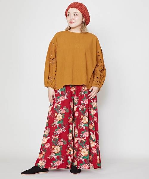 チャイハネ（チャイハネ）の「【チャイハネ】リーヤトップス（その他トップス・レディース・ブラック/マスタード/レッド・FREE）」の5枚目の写真