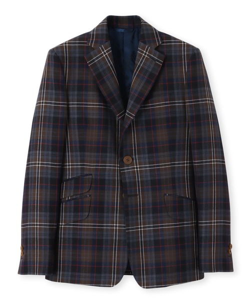 Vivienne Westwood MAN(ヴィヴィアンウエストウッドマン)の「“BRICK TARTAN” 2B ジャケット【249023 2001】(テーラードジャケット・メンズ・ブラウン・44/46/48)」の9枚目の写真