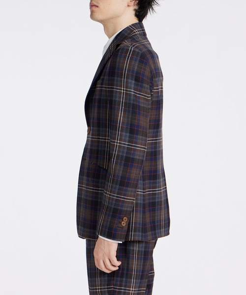 Vivienne Westwood MAN(ヴィヴィアンウエストウッドマン)の「“BRICK TARTAN” 2B ジャケット【249023 2001】(テーラードジャケット・メンズ・ブラウン・44/46/48)」の6枚目の写真