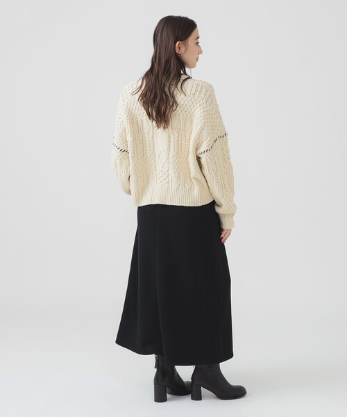 Gramicci（グラミチ）の「【別注】Gramicci / ニット フレア スカート（S～M）（スカート・レディース・ブラック系その他2/ブラック/ヘザーグレー・MEDIUM/SMALL）」の21枚目の写真