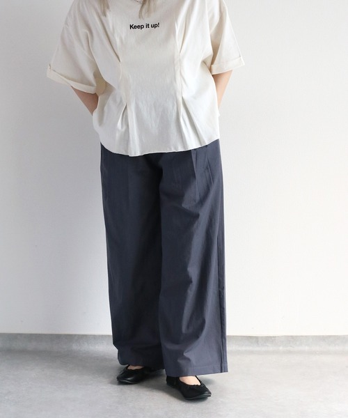 cepo（セポ）の「〈軽量〉リボンギャザー・ラウンドトゥフラットバレエシューズ（バレエシューズ・レディース・ブラック/シルバー・M/L）」の19枚目の写真