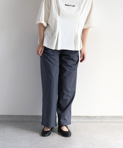 cepo（セポ）の「〈軽量〉リボンギャザー・ラウンドトゥフラットバレエシューズ（バレエシューズ・レディース・ブラック/シルバー・M/L）」の21枚目の写真