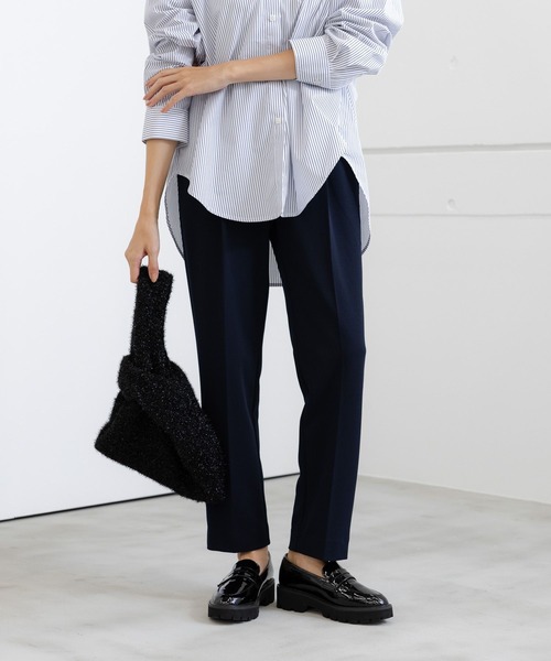 Elura（エルーラ）の「＜レギュラー／低身長サイズ＞サマ見えリラクシーテーパードパンツ/131592（その他パンツ・レディース・ブラック/ブラウン系その他4/ブルー/イエロー/ネイビー/ブルー系その他5/オフホワイト/オレンジ・SMALL/MEDIUM/Ws S/LARGE/Ws M/X-LARGE）」の5枚目の写真