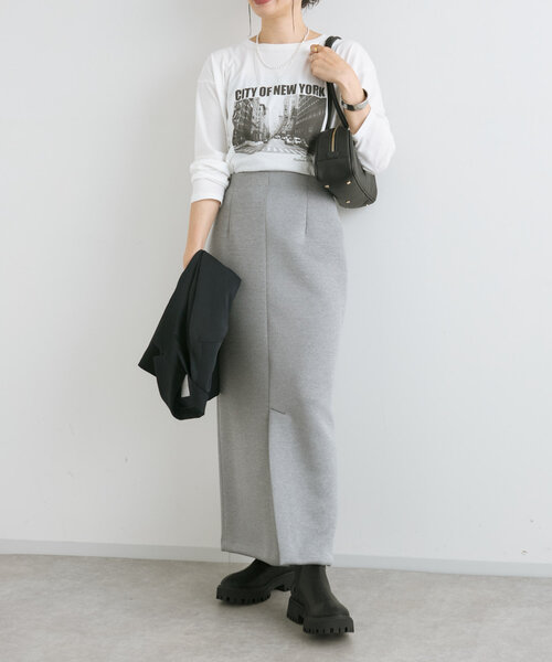 RIVE DROITE(リヴドロワ)の「【コーデのポイントに】NYフォトロンTee(Tシャツ/カットソー・レディース・ホワイト/グレー・FREE)」の14枚目の写真