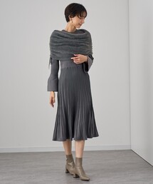 ANAYI | フェザーケープ付き ワンピース(ワンピース)