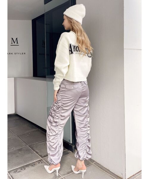 GYDA(ジェイダ)の「AMOROUS LOOSEニットトップス(ニット/セーター・レディース・ピンク/オフホワイト/ブラック・FREE)」の10枚目の写真