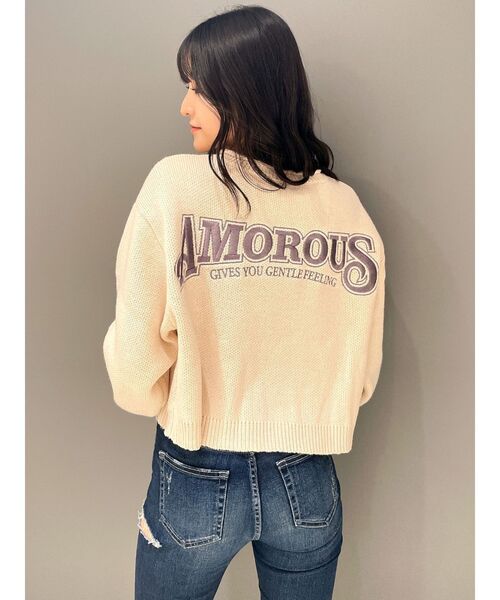 GYDA(ジェイダ)の「AMOROUS LOOSEニットトップス(ニット/セーター・レディース・ピンク/オフホワイト/ブラック・FREE)」の18枚目の写真
