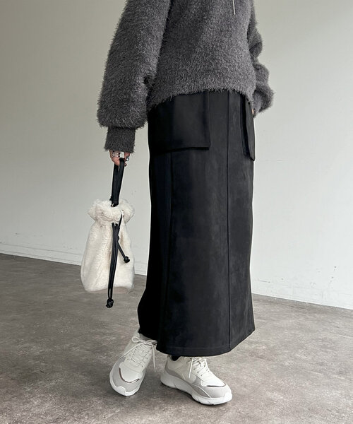 ☆Katie☆ドルチェ&ガッバーナ☆ふくれ織♡上品なジャガードスカート 変形ドットナロースカート（マキシ・ロングスカート） | GALLEST