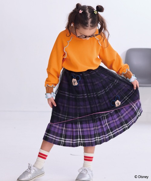 A BOND（アボンド）の「チェックプリーツスカート（スカート・キッズ・パープル/レッド/グリーン・LL/L/M/S）」の10枚目の写真