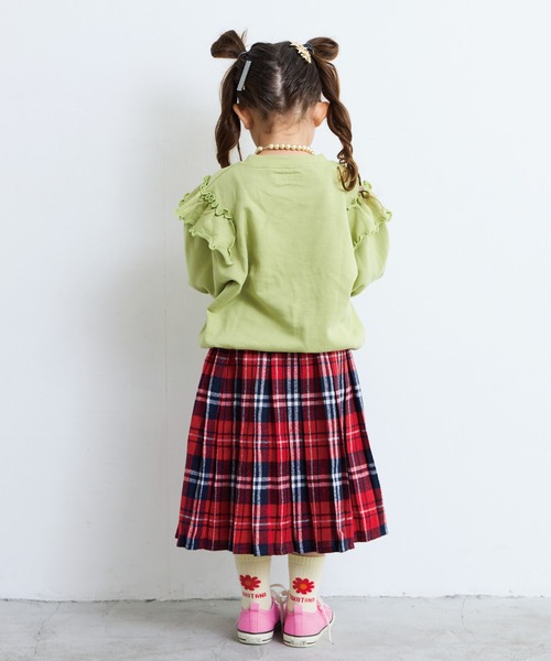 A BOND（アボンド）の「チェックプリーツスカート（スカート・キッズ・パープル/レッド/グリーン・LL/L/M/S）」の19枚目の写真