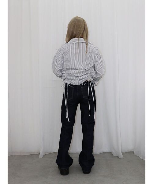 jouetie(ジュエティ)の「リボンギャザーシャツ(シャツ/ブラウス・レディース・オフホワイト/レッド/ネイビー・MEDIUM)」の15枚目の写真