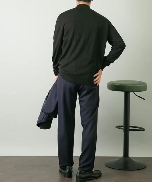 URBAN RESEARCH ROSSO MEN(アーバンリサーチロッソメン)の「『セットアップ対応』ポンチスラックス(その他パンツ・メンズ・ブラック/ネイビー・LARGE/MEDIUM)」の11枚目の写真