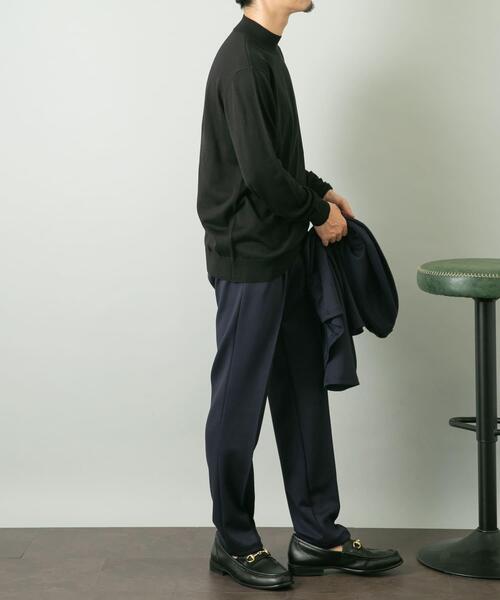 URBAN RESEARCH ROSSO MEN(アーバンリサーチロッソメン)の「『セットアップ対応』ポンチスラックス(その他パンツ・メンズ・ブラック/ネイビー・LARGE/MEDIUM)」の12枚目の写真