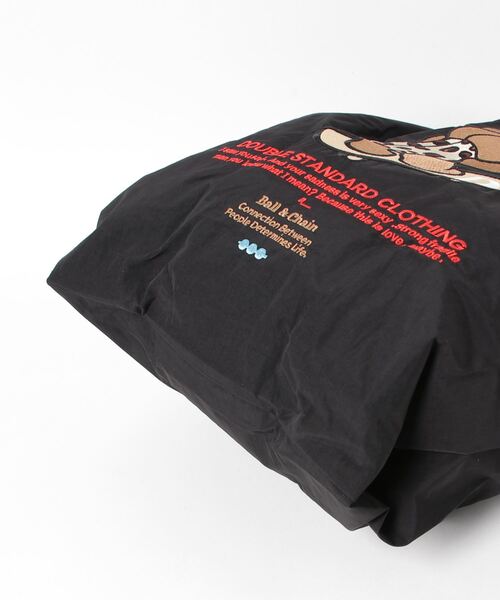 DOUBLE STANDARD CLOTHING(ダブルスタンダードクロージング)の「Ball&Chain / Skateboard bearミニショッピングバッグ(WEB限定)(エコバッグ/サブバッグ・レディース・ブラック・FREE)」の3枚目の写真