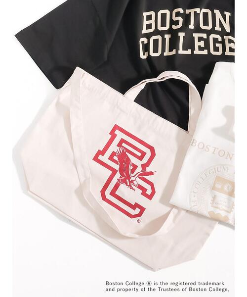 Lugnoncure（ルノンキュール）の「カレッジロゴプリントトートバッグ（ハンドバッグ・レディース・ネイビー/レッド/オフホワイト・F）」の3枚目の写真