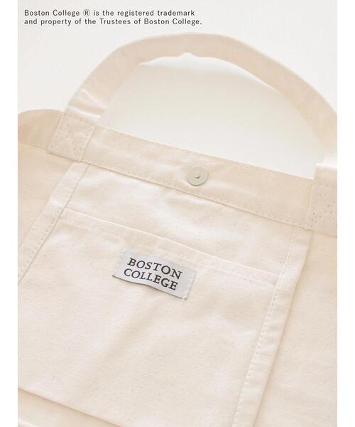 Lugnoncure（ルノンキュール）の「カレッジロゴプリントトートバッグ（ハンドバッグ・レディース・ネイビー/レッド/オフホワイト・F）」の7枚目の写真