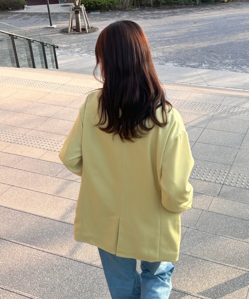 PURE BRIGHT（ピュアブライト）の「【菜々さんコラボ】テーラードジャケット（テーラードジャケット・レディース・イエロー/ネイビー/サックスブルー・FREE）」の15枚目の写真