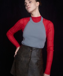 PLUS（プラス）の「【PLUS】ホルターネックレイヤードセットニット（ニット/セーター）」