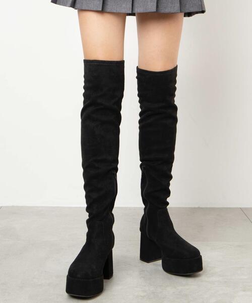 WEGO（ウィゴー）の「WEGO/ニーハイブーツ（ブーツ・レディース・ブラック/ブラック系その他・MEDIUM/LARGE）」の11枚目の写真