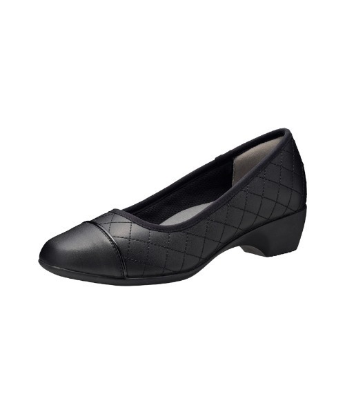 ALL DAY Walk(オールデイウォーク)の「ALL DAY Walk/3cm ヒール スクエアトーパンプス(パンプス・レディース・ブラック/モカ・22.0cm/22.5cm/23.0cm/23.5cm/24.0cm/24.5cm/25.0cm/25.5cm)」の1枚目の写真