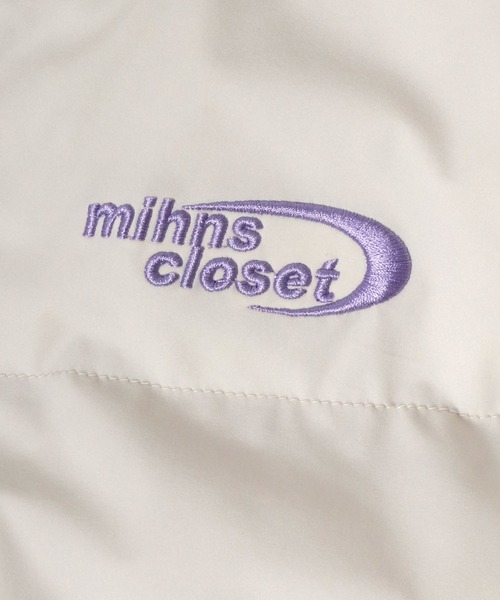 Salong hameu（サロン ハミュー）の「2025AW注目のチェック柄とコーデュロイを追加！別注ワンポイントロゴ刺繍 フェイクダウンジャケット ユニセックス/アウター/パデッドジャケット/パファージャケット/ペディン（ダウンジャケット/コート・メンズ・オフホワイト/セージグリーン/ブラック/ブラウン/ホワイト系その他/ブルー/ブラック系その他/ブルー系その他/ネイビー系1/ベージュ系その他/ブラック系その他2/ブラウン系その他/グレー系その他/ネイビー/ネイビー系2・M/L/LL/S）」の18枚目の写真