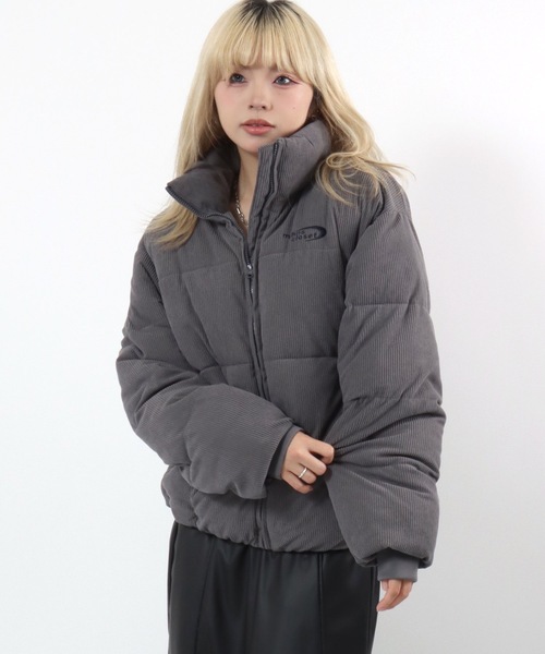 JUNYA コーデュロイ ダウンジャケット チェック柄襟 ダウンジャケット ダウン 2025AW注目のチェック柄とコーデュロイを追加