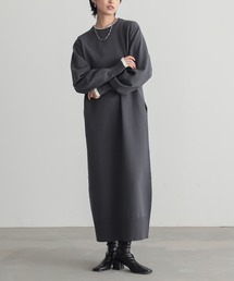 for/c | [低身長/高身長向けサイズ有]スウェットライクニットワンピース【サスティナブル】(ワンピース)