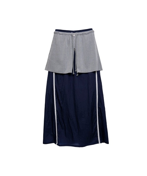 Nora Lily elle(ノラリリーエル)の「【Nora Lily】「elle」Sheer Track Skirt(スカート・レディース・ライトグレー/ピンク/ネイビー・FREE)」の15枚目の写真