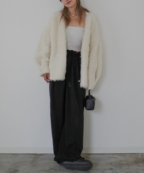 大人気！HIT ITEM！】【新色追加】《hideka select》シャギーニット