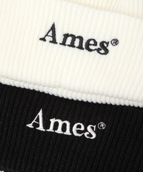 AMESWORLDWIDE（アメスワールドワイド）の「【UNISEX】AMES WORLDWIDE／カラーロゴビーニー（ニットキャップ/ビーニー・レディース・ホワイト/ブラック・FREE）」の10枚目の写真