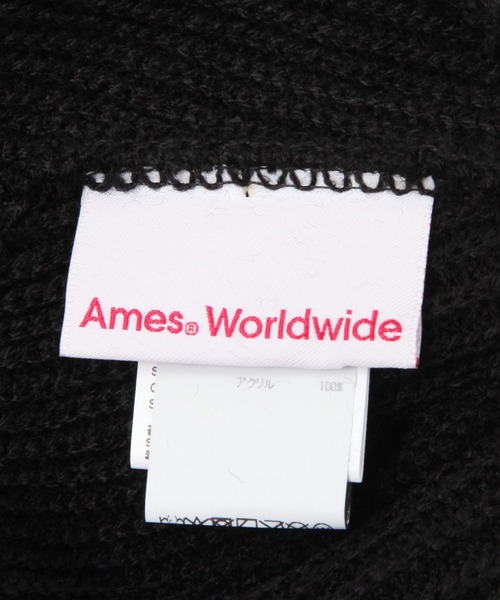 AMESWORLDWIDE（アメスワールドワイド）の「【UNISEX】AMES WORLDWIDE／カラーロゴビーニー（ニットキャップ/ビーニー・レディース・ホワイト/ブラック・FREE）」の11枚目の写真