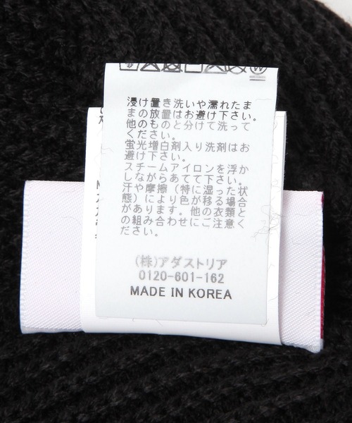 AMESWORLDWIDE（アメスワールドワイド）の「【UNISEX】AMES WORLDWIDE／カラーロゴビーニー（ニットキャップ/ビーニー・レディース・ホワイト/ブラック・FREE）」の12枚目の写真