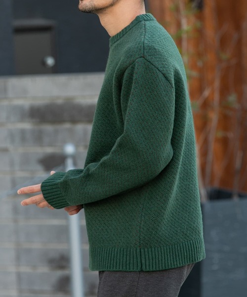 新品● パーリーゲイツ ●VICTORIA×AMOSSA クルーネックニット　L 新品○ パーリーゲイツ ○VICTORIA×AMOSSA クルーネックニット L