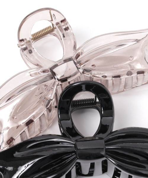 GLOBAL WORK（グローバルワーク）の「リボンバンスクリップ/AND YUA ANY/232223（バレッタ/ヘアクリップ・キッズ・ブラック/ナチュラル・FREE）」の6枚目の写真