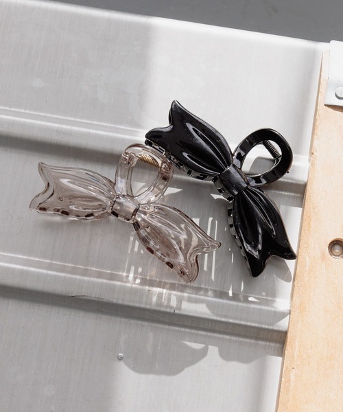 GLOBAL WORK（グローバルワーク）の「リボンバンスクリップ/AND YUA ANY/232223（バレッタ/ヘアクリップ・キッズ・ブラック/ナチュラル・FREE）」の7枚目の写真