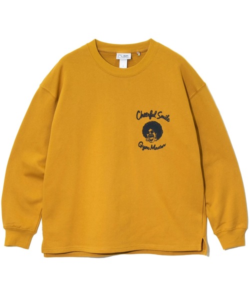 gym master(ジムマスター)の「gym master/ジムマスター 10.3oz Cheerful Smile スウットビッグTee(スウェット・メンズ・ライトグレー/マスタード/ブラック/サックスブルー・X-LARGE/LARGE/MEDIUM)」の7枚目の写真