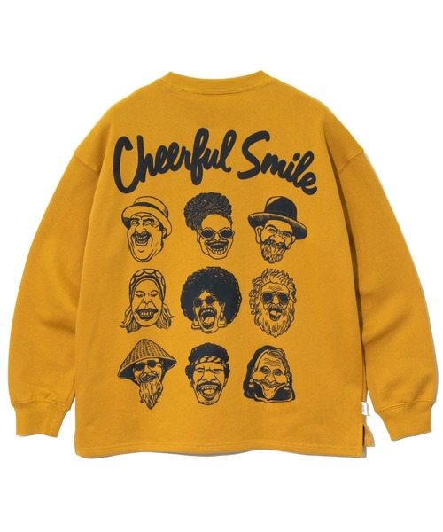 gym master(ジムマスター)の「gym master/ジムマスター 10.3oz Cheerful Smile スウットビッグTee(スウェット・メンズ・ライトグレー/マスタード/ブラック/サックスブルー・X-LARGE/LARGE/MEDIUM)」の14枚目の写真