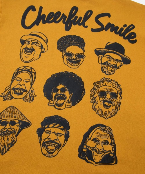 gym master(ジムマスター)の「gym master/ジムマスター 10.3oz Cheerful Smile スウットビッグTee(スウェット・メンズ・ライトグレー/マスタード/ブラック/サックスブルー・X-LARGE/LARGE/MEDIUM)」の15枚目の写真