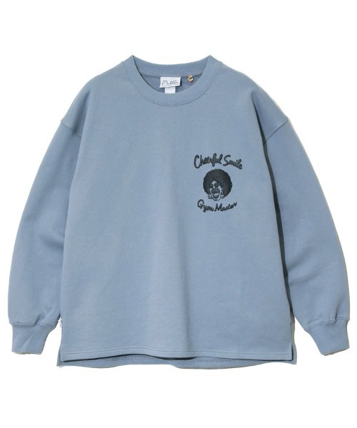 gym master(ジムマスター)の「gym master/ジムマスター 10.3oz Cheerful Smile スウットビッグTee(スウェット・メンズ・ライトグレー/マスタード/ブラック/サックスブルー・X-LARGE/LARGE/MEDIUM)」の5枚目の写真