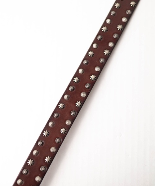 【セール】レザー- ポイントスタッズベルト（ベルト）｜NO WAY（ノーウェイ）