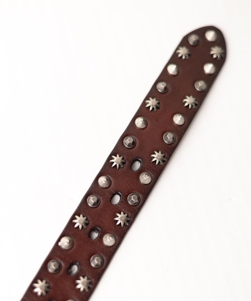【セール】レザー- ポイントスタッズベルト（ベルト）｜NO WAY（ノーウェイ）
