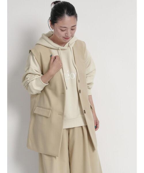 sm2rhythm（サマンサモスモスリズム）の「ウールライクジレ(セットアップ可)（ベスト・レディース・ベージュ/グレー/ブラック・F）」の16枚目の写真