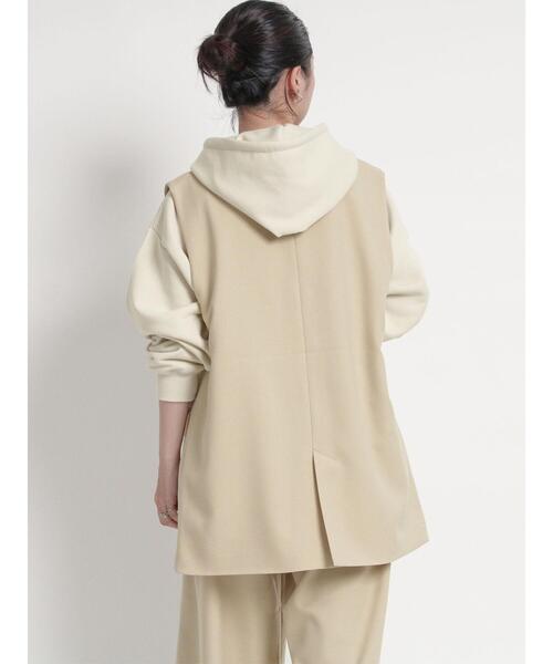 sm2rhythm（サマンサモスモスリズム）の「ウールライクジレ(セットアップ可)（ベスト・レディース・ベージュ/グレー/ブラック・F）」の17枚目の写真