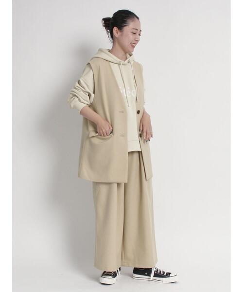 sm2rhythm（サマンサモスモスリズム）の「ウールライクジレ(セットアップ可)（ベスト・レディース・ベージュ/グレー/ブラック・F）」の21枚目の写真