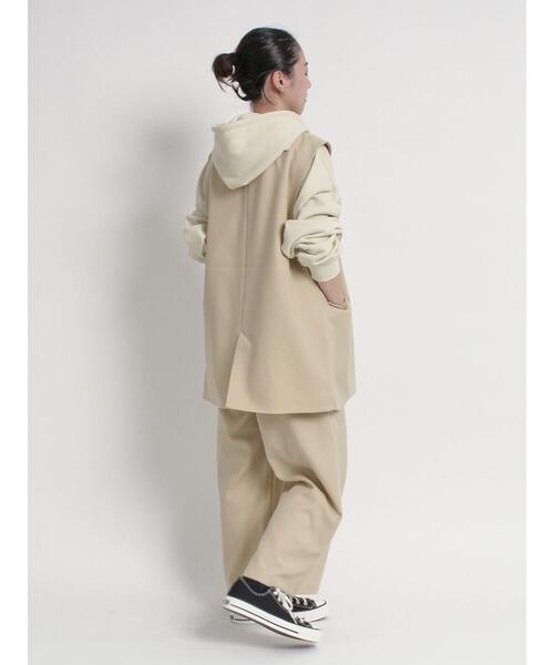 sm2rhythm（サマンサモスモスリズム）の「ウールライクジレ(セットアップ可)（ベスト・レディース・ベージュ/グレー/ブラック・F）」の22枚目の写真